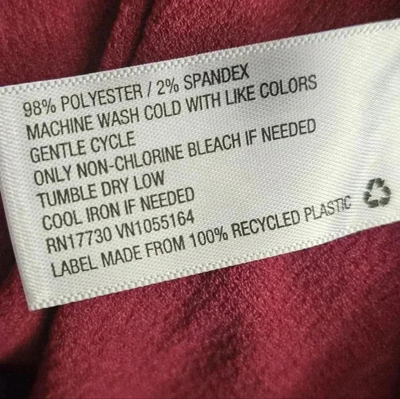 A New Day Hi-Low V-neck Short Cuff Sleeves Shift Dress Plus Size (XXL) - Picture 5 of 5